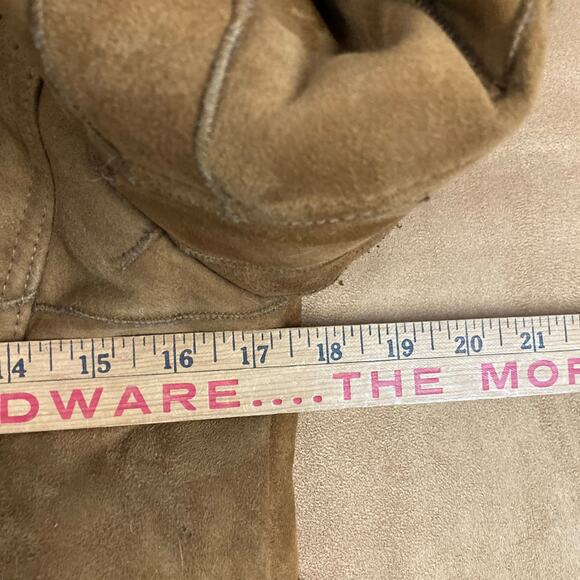 Genuine Shearling Sheepskin Patchwork Penny Lane Leather Coat fits S-M - Picture 11 of 13